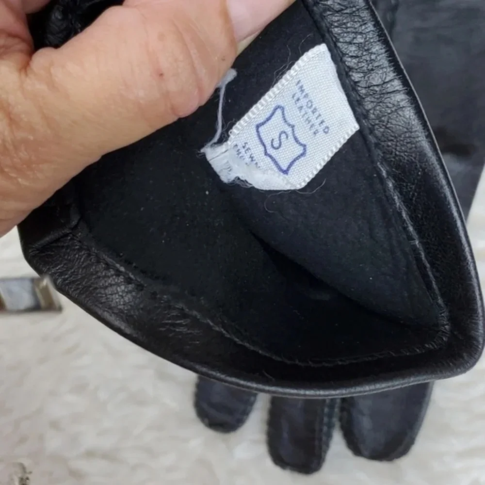Vintage leather lined gloves MS‎ W M